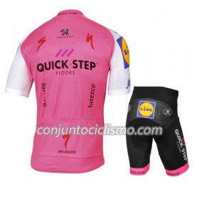 Conjunto Maillot + Culotte Corto 2017 Quick-Step Floors Niños N004